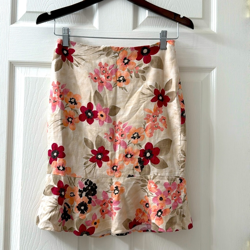 Ann Taylor Loft size 0 silk tulip skirt